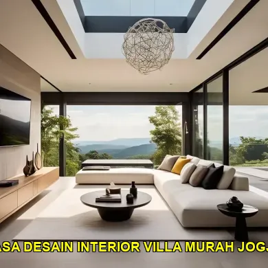Jasa Desain Interior Villa Murah Jogja untuk Hunian Elegan